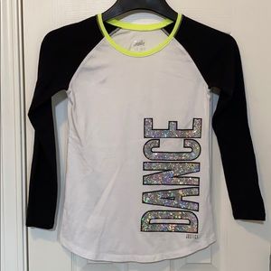 Justice Dance Long Sleeve Tee Girls Size 10